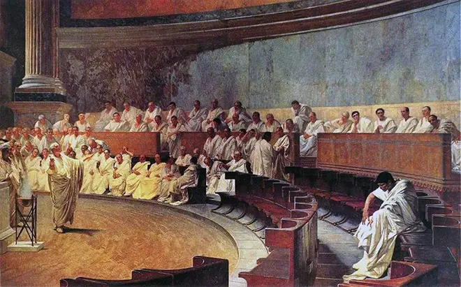 Cicero în fața audienței
