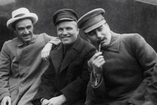 Anastas Mikoyan, Sergey Kirov en Joseph Stalin