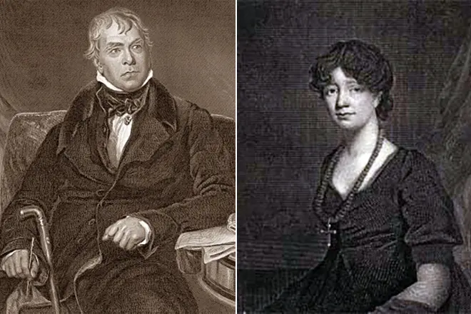 Walter Scott และภรรยาของ Charlotte