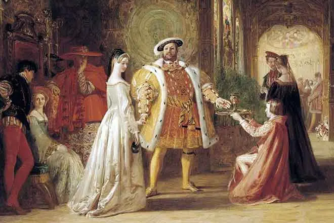 Ny fivoriana voalohany nataon'i Anna Bolein sy Heinrich VIII
