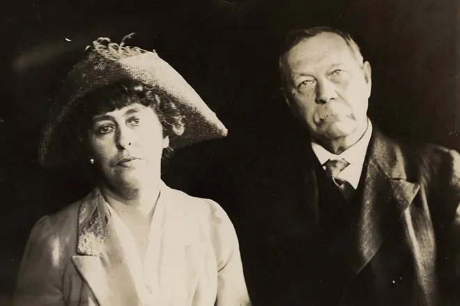 Arthur Conan Doyle i druga żona Jean Lekki
