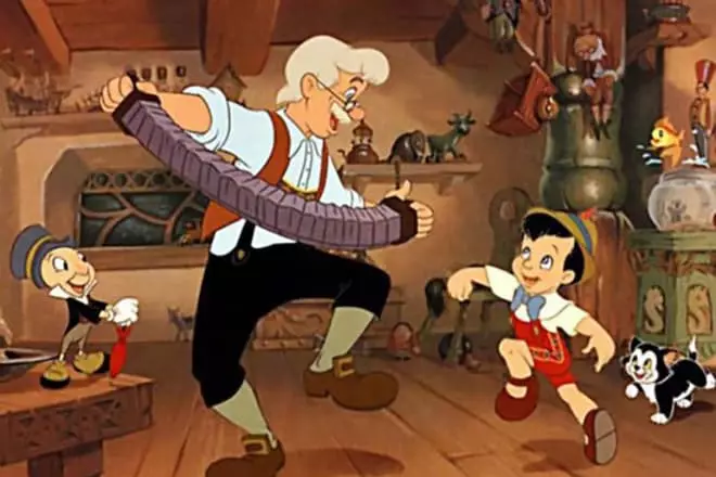 Pinocchio e Jhepetto.