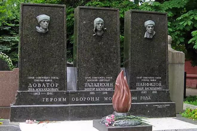 La tomba d'Ivan Panfilova