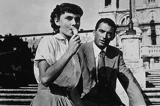 Gregory Pek and Audrey Hepburn