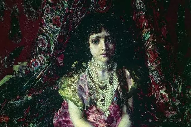 Картина Михайла Врубеля «Дівчинка на тлі персидського килима»