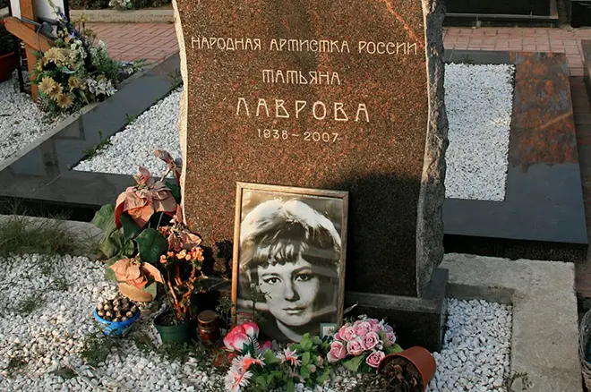 Tatiana Lavova's grave
