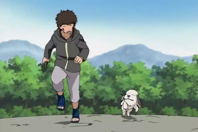 Кіба Інузука і його собака Акамару
