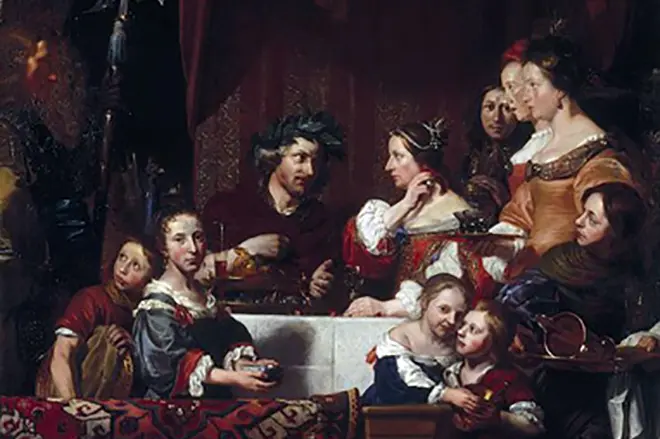 Ημέρα Αντώνιο και Κλεοπάτρα. Καλλιτέχνης Jan De Bar, 1669
