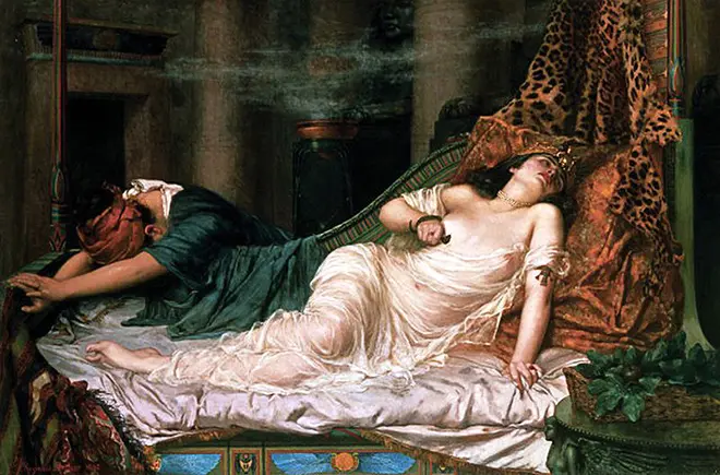 Ο θάνατος της Κλεοπάτρας. Καλλιτέχνης Reginald Arthur, 1892