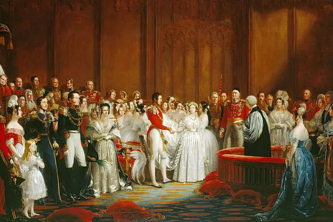 Kāzu karaliene Viktorija un Prince Alberta