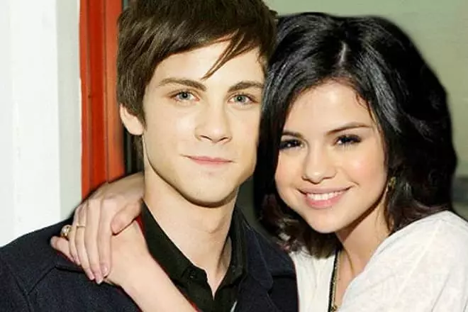 Logan Lerman and Selena Gomez