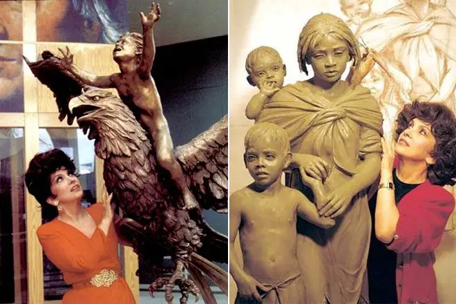 Skulpturer Gina Lollobrigidi.