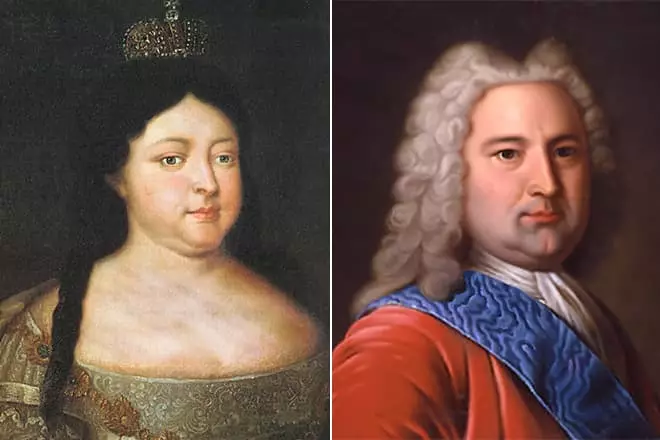 Anna John i Ernst Johann Biron