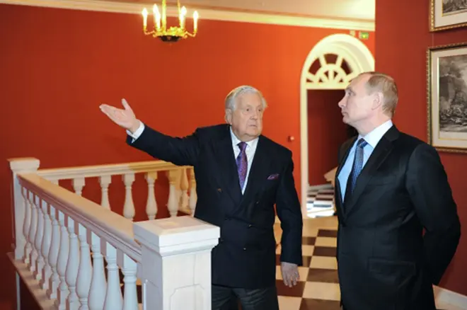 Ilya Glazunov og Vladimir Putin