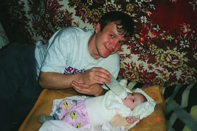 Sergey Nagovitsyn dengan putrinya