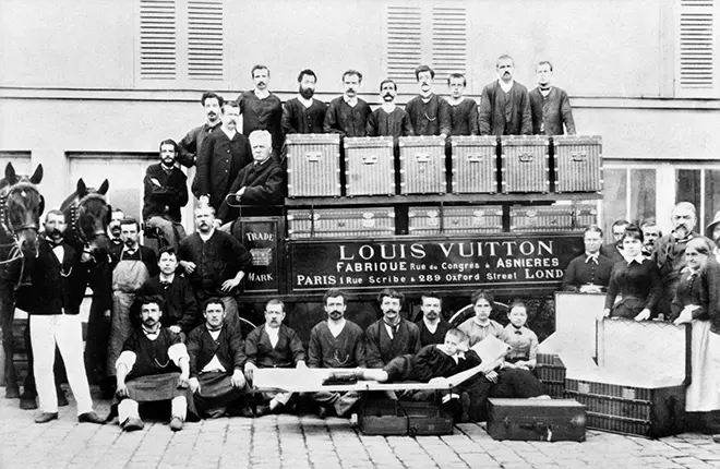 Супрацоўнікі фабрыкі Louis Vuitton
