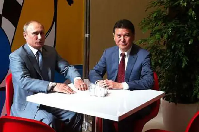 Kirsan Ilyumzhinov og Vladimir Putin