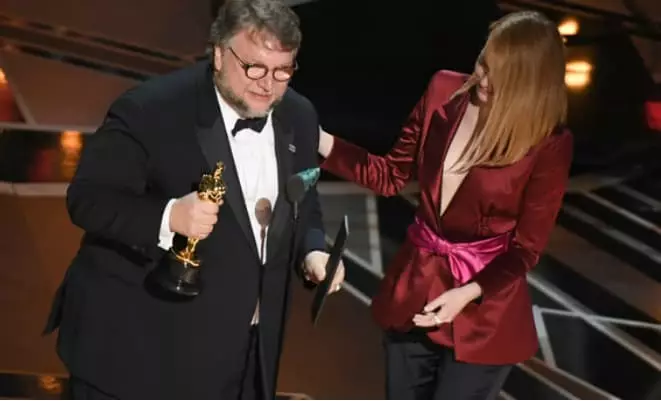 Guillermo del Toro和Writer圖片“水形”Kim Morgan
