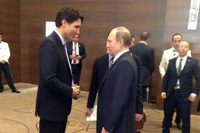 Justin Trudo ja Vladimir Putin