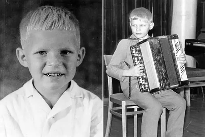 Oleg violino nell'infanzia