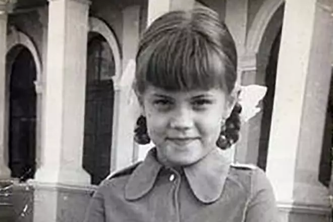 Svetlana Ustinenko in childhood
