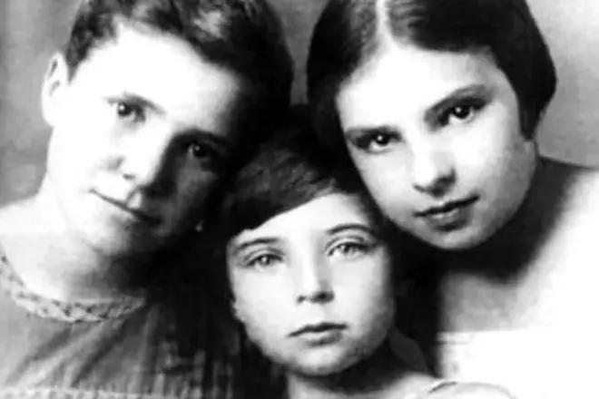 Elena Arosov sa sestrama
