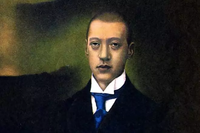 Portrait ya Nikolai Gumilev.