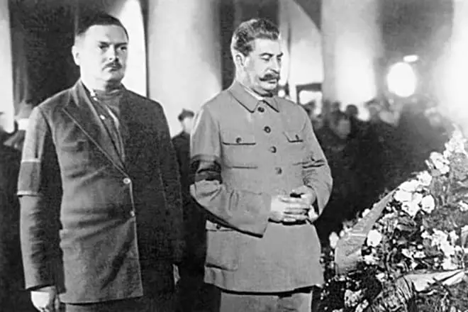 Joseph Stalin og Andrey Zhdanov