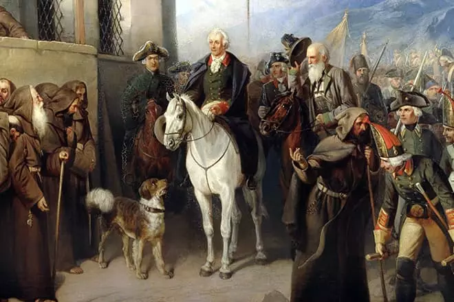 Alexander Suvorov on horseback