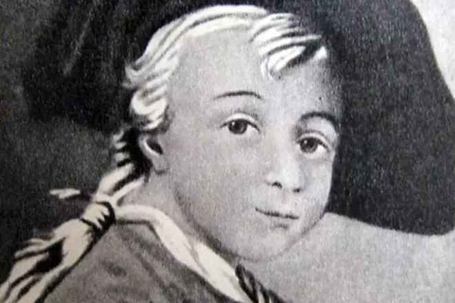 Alexander Suvorov in childhood