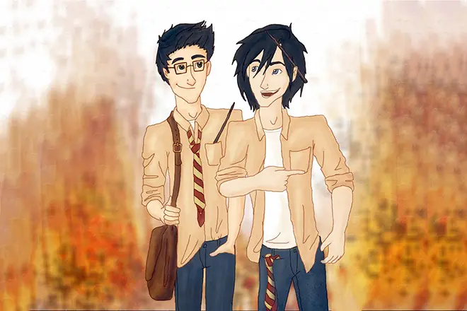 James Potter và Sirius Đen