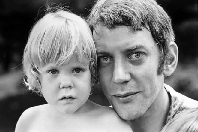 Donald Sutherland com filho Kiefe