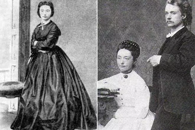 Nina Hettup og Edward Grieg i løpet av forlovelsesperioden
