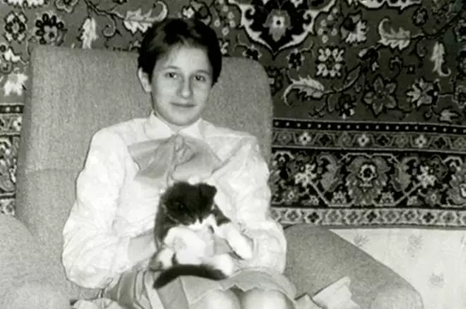 Natalia Timakova as a child