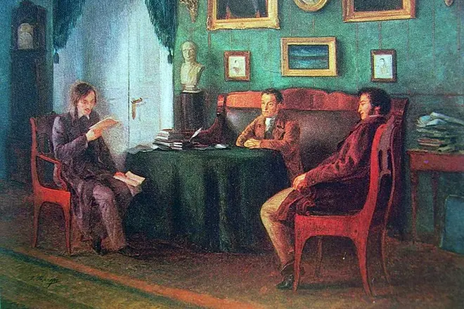 Nikolay Gogol, Alexander Pushkin a Vasily Zhukovsky