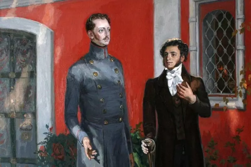 Nicholas I a Alexander Sergeevich Pushkin