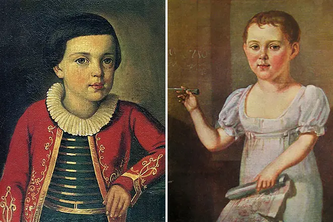Michail Lermontov w dzieciństwie