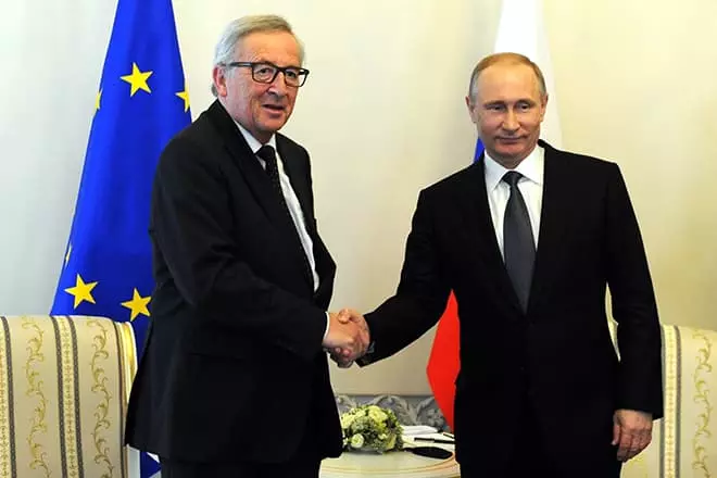 UJean-Claude Juncker noVladimir Putin