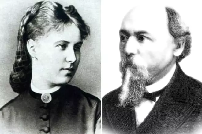 Nikolai Nekrasov sy Zinaida Nikolaevna (Fucla Viktorova)