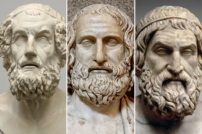 Homer, Eurípide, Sofokl