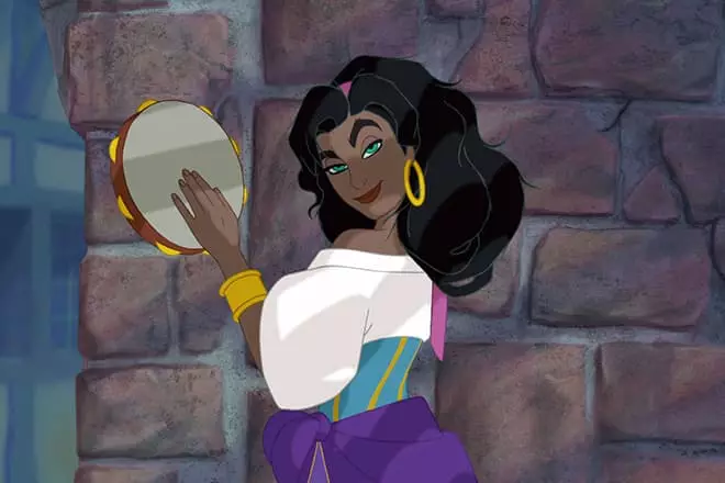 Esmeralda in cartoon