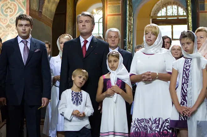 Familie Viktor Jusjtsjenko.