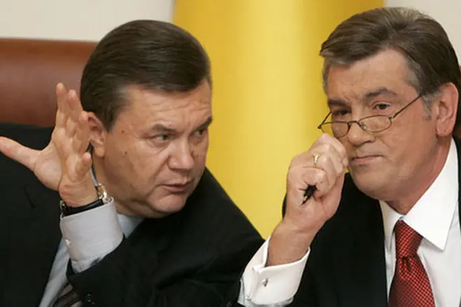 Viktor YushchenkoとViktor Yanukovych.