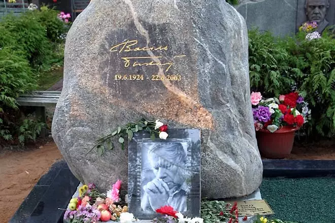 Հուշարձան Վասիլ Բկկովի գերեզմանի վրա