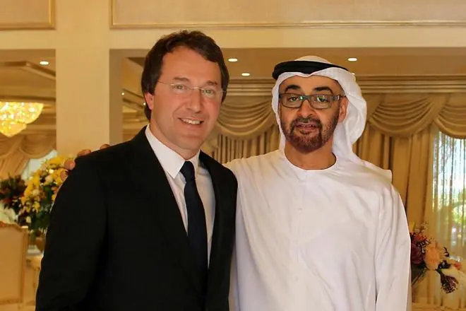 Ruslan Baisrov ati ade Prince Abu Dhabi, Sheikh Mohammad Cen Zeigian
