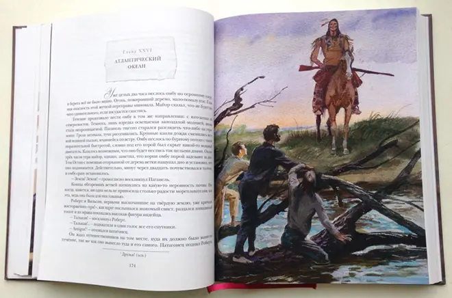 Jules Verne kitabına illüstrasiya