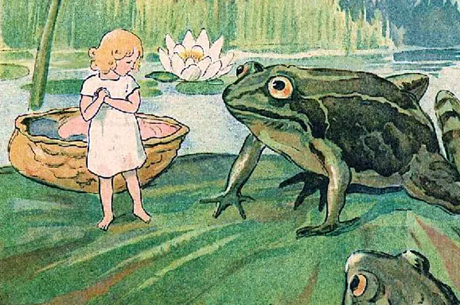 Thumbelina und toad.