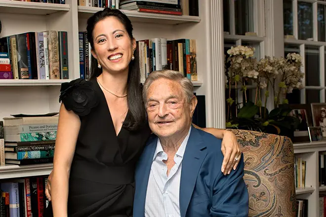 George Soros karısı Tamiko Bolton ile