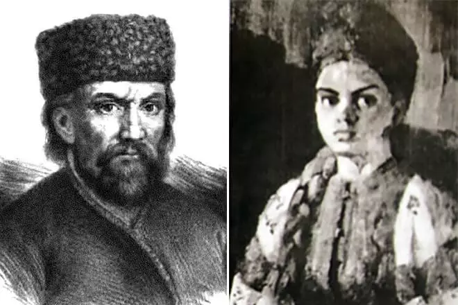 Emelytan Pugachev a jeho manželka Ustinya