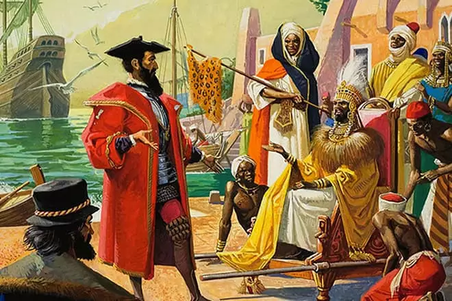 Vasco da gama en el segon viatge
